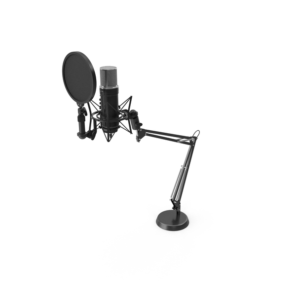 Stand: Condenser Microphone With Durable Arm PNG & PSD Images Stand: Condenser Microphone With Durable Arm PNG & PSD Images