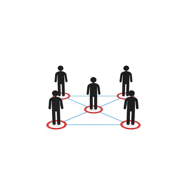 Connected People / Paper Figures PNG & PSD Images