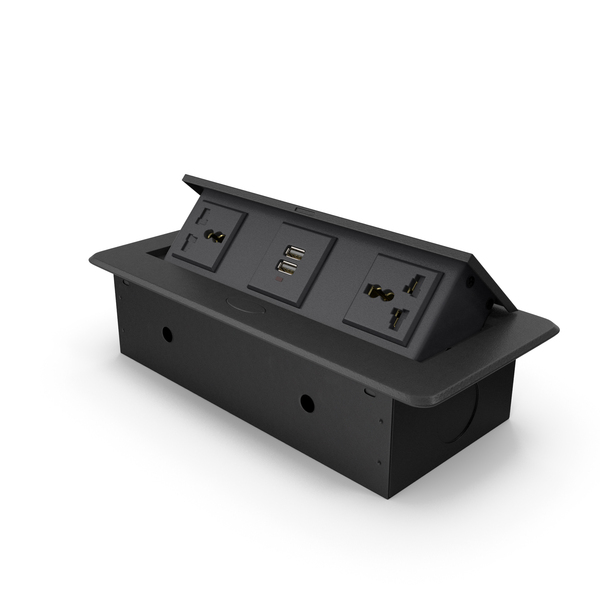 Electrical Outlet: Connection Box Tabletop Universal Socket USB Charger Black PNG & PSD Images Electrical Outlet: Connection Box Tabletop Universal Socket USB Charger Black PNG & PSD Images