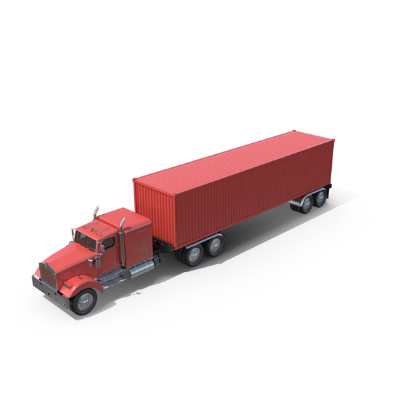 Box: Container Cargo Trailer Truck PNG & PSD Images