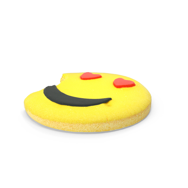 Cookie Smiling Face with Heart Eyes Bitten PNG & PSD Images Cookie Smiling Face with Heart Eyes Bitten PNG & PSD Images