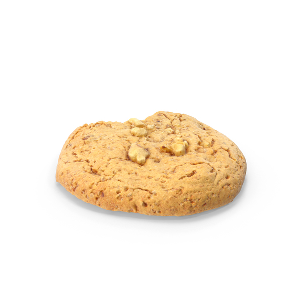 Cookie With Walnuts and Bitten PNG & PSD Images Cookie With Walnuts and Bitten PNG & PSD Images