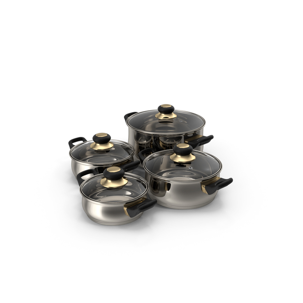 Pot (Cookware): Cookware Set PNG & PSD Images