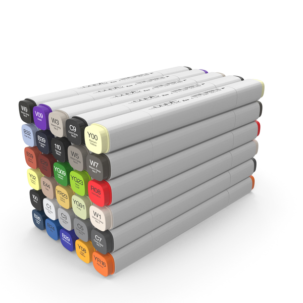 Copic Markers PNG & PSD Images Copic Markers PNG & PSD Images