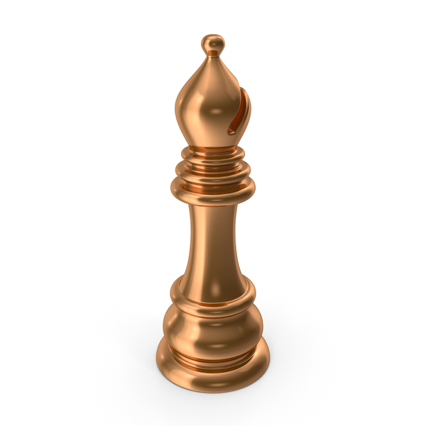 Chessmen: Copper Chess Piece Bishop PNG & PSD Images