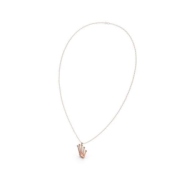 Copper Necklace With Crown Pendant PNG & PSD Images Copper Necklace With Crown Pendant PNG & PSD Images
