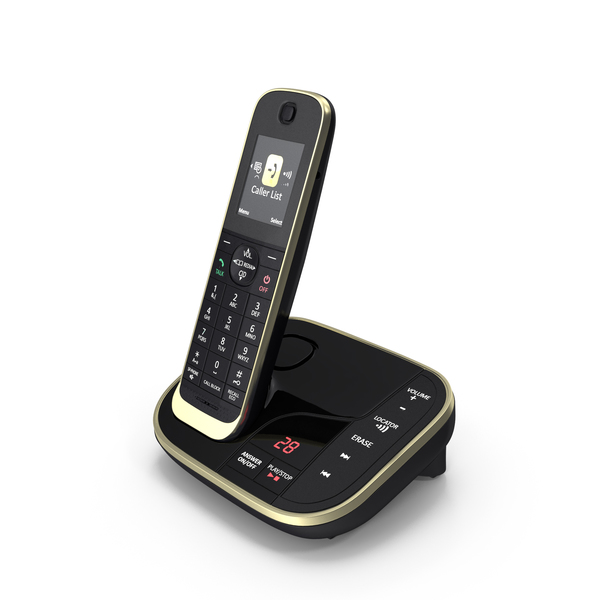 Cordless DECT Phone with Answering Machine PNG & PSD Images Cordless DECT Phone with Answering Machine PNG & PSD Images