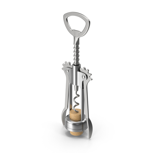 Corkscrew: Cork Opener With Cork PNG & PSD Images