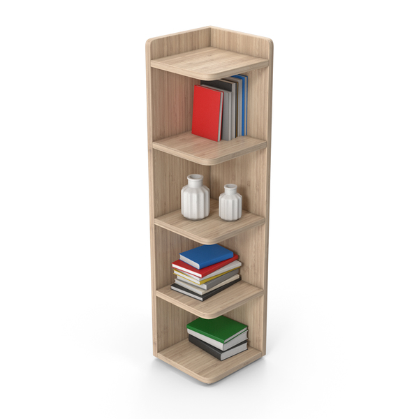 Bookcase: Corner Bookshelf Set PNG & PSD Images Bookcase: Corner Bookshelf Set PNG & PSD Images