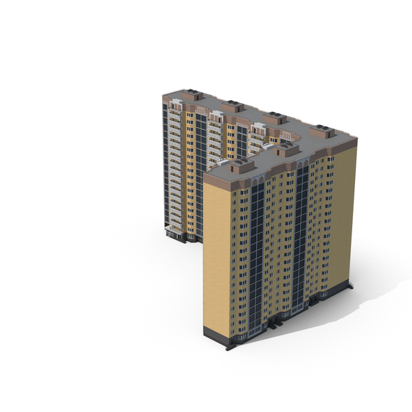 Apartment Building: Corner Yellow House PNG & PSD Images Apartment Building: Corner Yellow House PNG & PSD Images