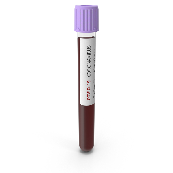 Test Tube: Coronavirus Blood Sample Full Standing Neutral PNG & PSD Images