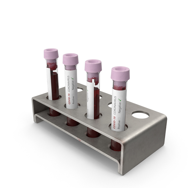 Test Tube: Coronavirus Blood Samples Negative PNG & PSD Images