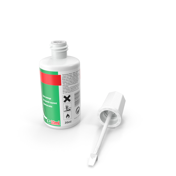 Correction Fluid Bottle Opened PNG & PSD Images Correction Fluid Bottle Opened PNG & PSD Images