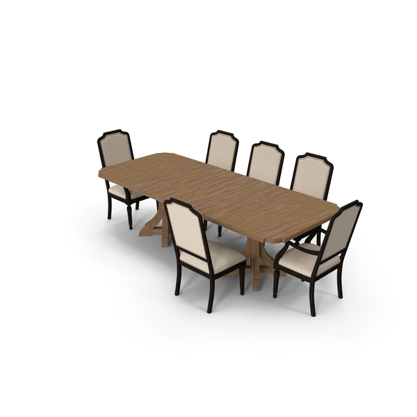 Room Set: Corsica Rectangle Pedestal Dining Table Upholstered Arm Chair PNG & PSD Images Room Set: Corsica Rectangle Pedestal Dining Table Upholstered Arm Chair PNG & PSD Images