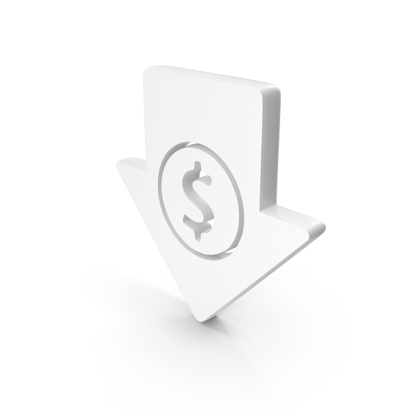 Symbols: Cost Reduction Dollar Icon White PNG & PSD Images Symbols: Cost Reduction Dollar Icon White PNG & PSD Images