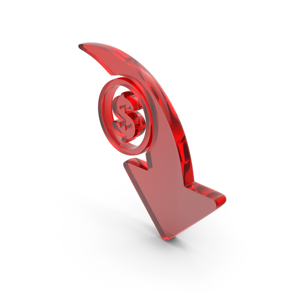 Symbols: Cost Reduction Icon Glass PNG & PSD Images