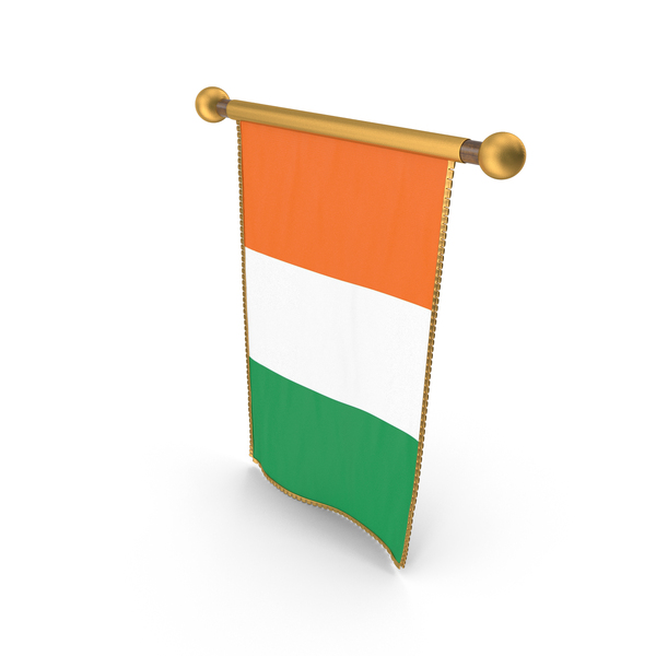 Cote d'Ivoire Country Hanging Flag Design PNG & PSD Images Cote d'Ivoire Country Hanging Flag Design PNG & PSD Images