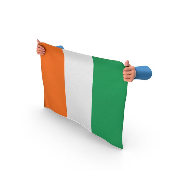 Côte dIvoire Hand Holding Flag PNG & PSD Images