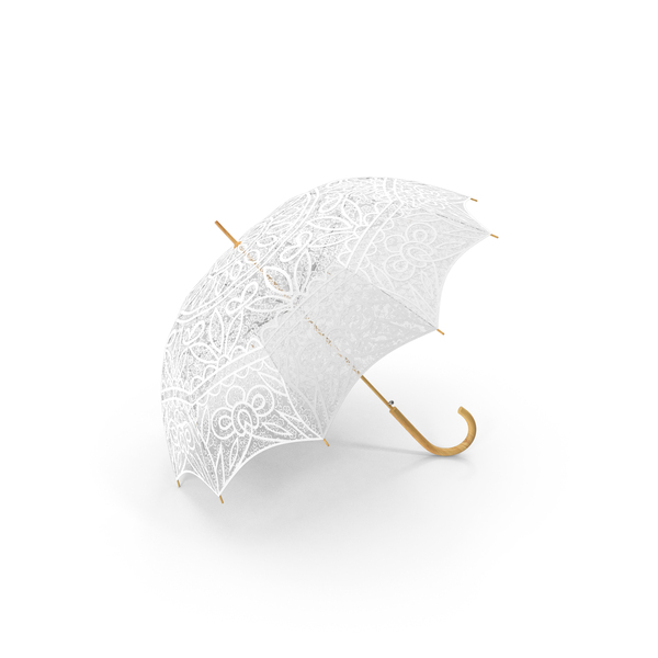 Cotton Lace Parasol Umbrella PNG & PSD Images