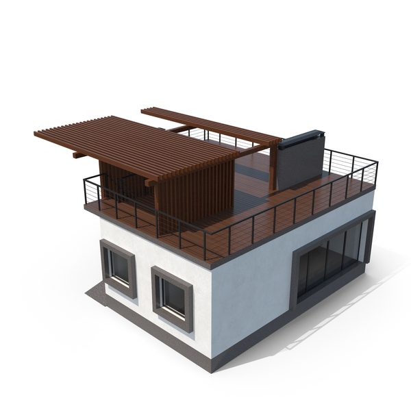 Cottage: Country Flat Roof Building PNG & PSD Images Cottage: Country Flat Roof Building PNG & PSD Images