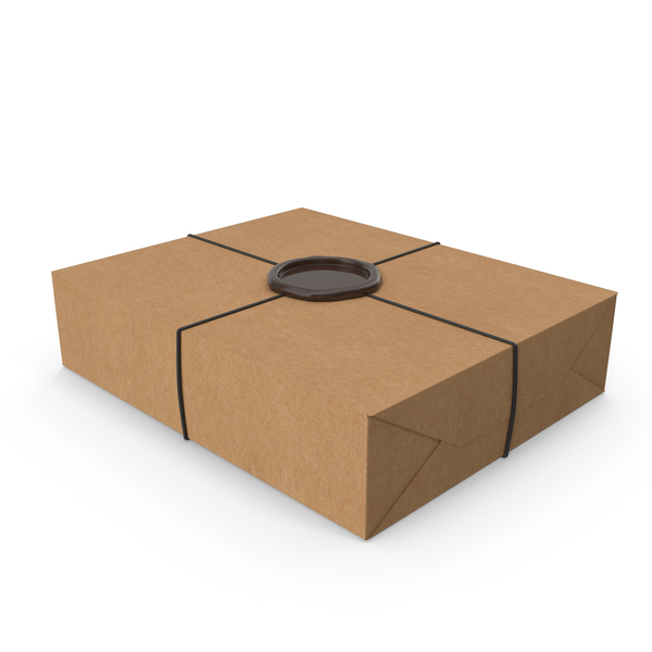 Box: Craft Gift Wrapping with a Wax Seal PNG & PSD Images Box: Craft Gift Wrapping with a Wax Seal PNG & PSD Images