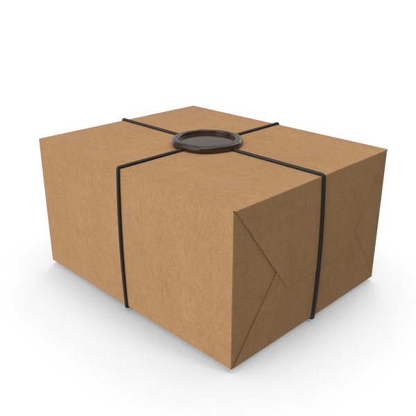 Box: Craft Gift Wrapping with a Wax Seal PNG & PSD Images Box: Craft Gift Wrapping with a Wax Seal PNG & PSD Images