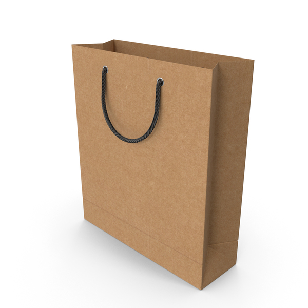 Gift: Craft Shopping Bag with Black Handles PNG & PSD Images Gift: Craft Shopping Bag with Black Handles PNG & PSD Images
