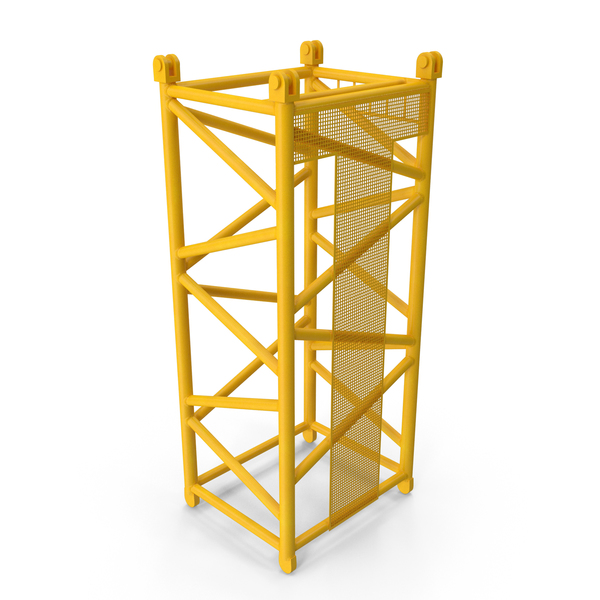 Tower: Crane D Intermediate Section 6m Yellow PNG & PSD Images Tower: Crane D Intermediate Section 6m Yellow PNG & PSD Images
