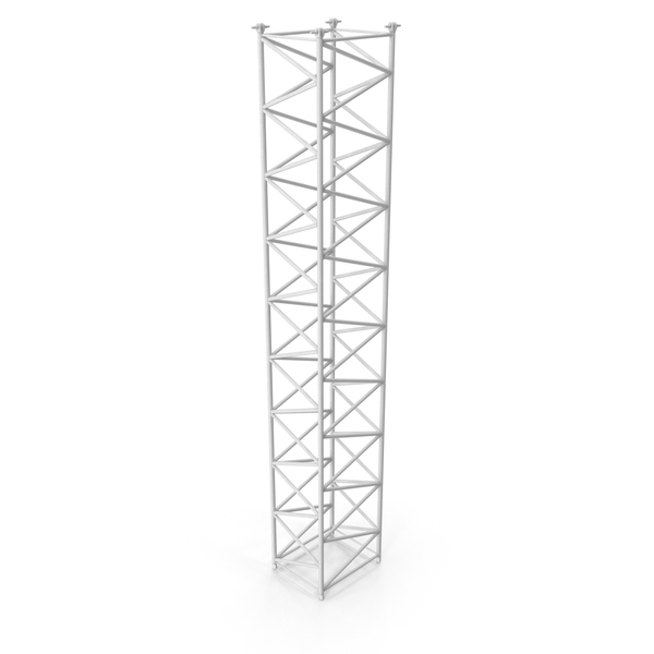 Tower: Crane F Intermediate Section 12m White PNG & PSD Images Tower: Crane F Intermediate Section 12m White PNG & PSD Images