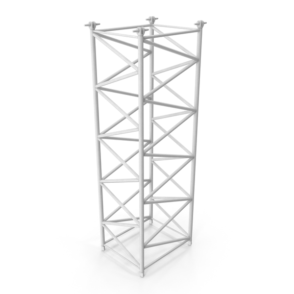 Tower: Crane F Intermediate Section 6m White PNG & PSD Images Tower: Crane F Intermediate Section 6m White PNG & PSD Images