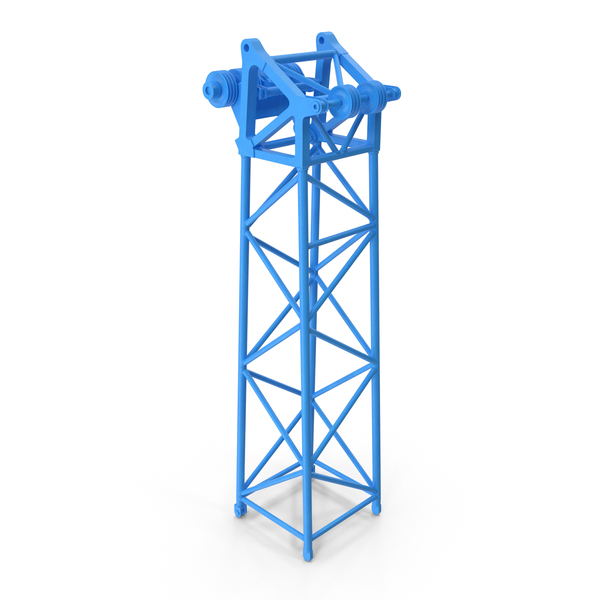 Tower: Crane L Head Section 10m Blue PNG & PSD Images Tower: Crane L Head Section 10m Blue PNG & PSD Images