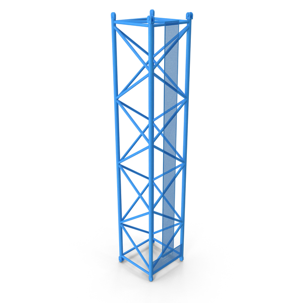 Industrial Equipment: Crane L Intermediate Section 12m Blue PNG & PSD Images Industrial Equipment: Crane L Intermediate Section 12m Blue PNG & PSD Images