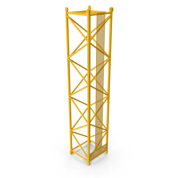 Tower: Crane L Intermediate Section 12m Yellow PNG & PSD Images Tower: Crane L Intermediate Section 12m Yellow PNG & PSD Images