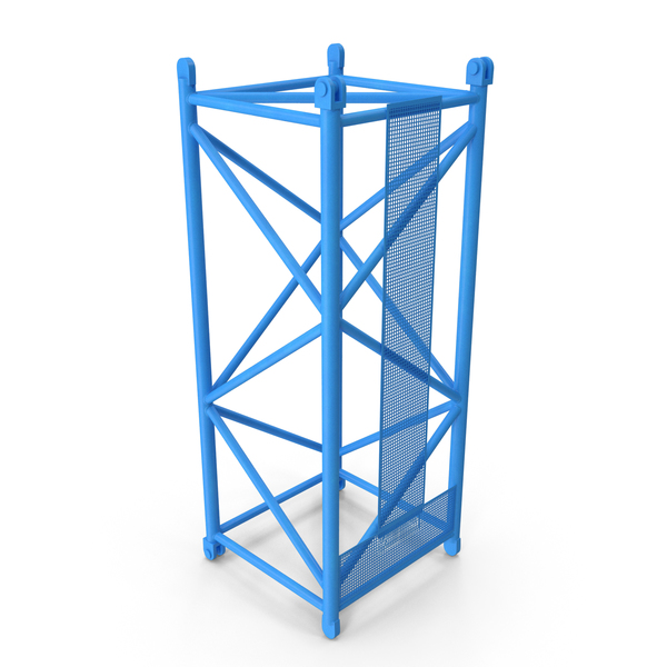 Tower: Crane L Intermediate Section 6m Blue PNG & PSD Images Tower: Crane L Intermediate Section 6m Blue PNG & PSD Images
