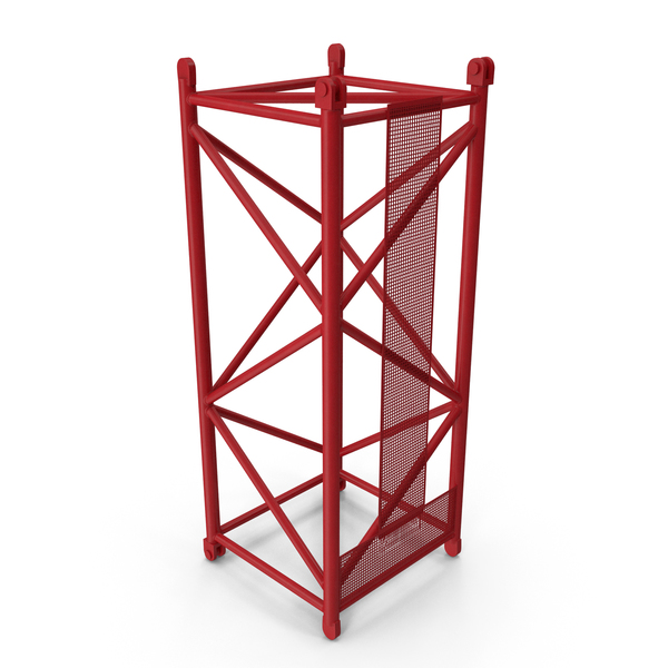 Tower: Crane L Intermediate Section 6m Red PNG & PSD Images Tower: Crane L Intermediate Section 6m Red PNG & PSD Images