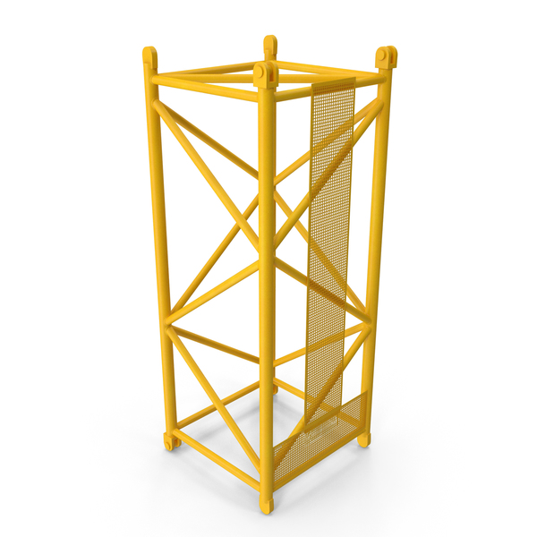 Tower: Crane L Intermediate Section 6m Yellow PNG & PSD Images Tower: Crane L Intermediate Section 6m Yellow PNG & PSD Images