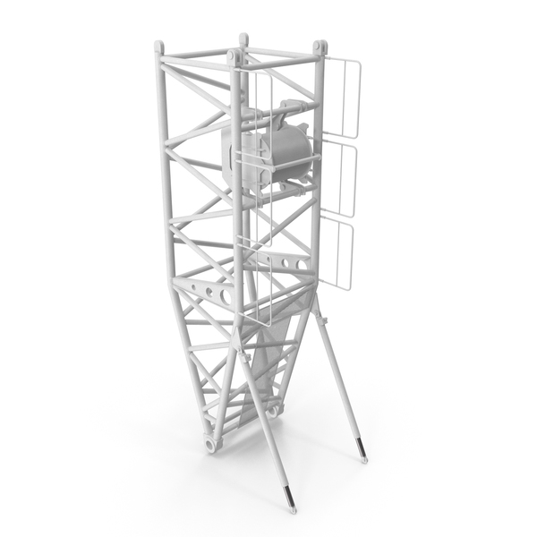 Tower: Crane Pivot Section 10m White PNG & PSD Images Tower: Crane Pivot Section 10m White PNG & PSD Images