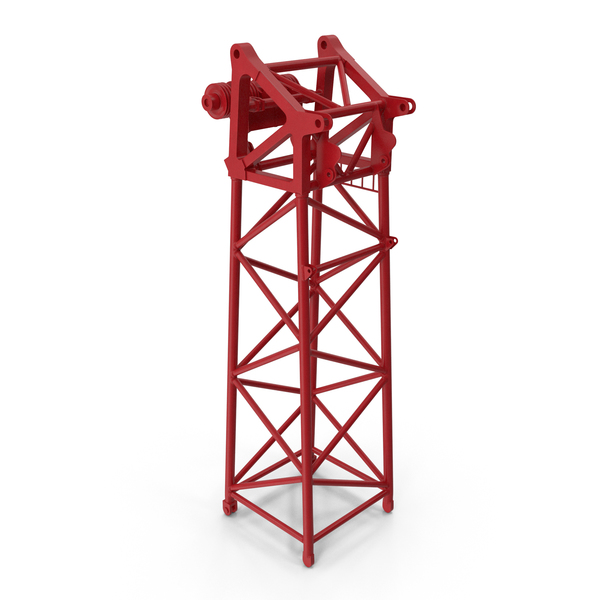 Industrial Equipment: Crane S Head Section 10m Red PNG & PSD Images Industrial Equipment: Crane S Head Section 10m Red PNG & PSD Images