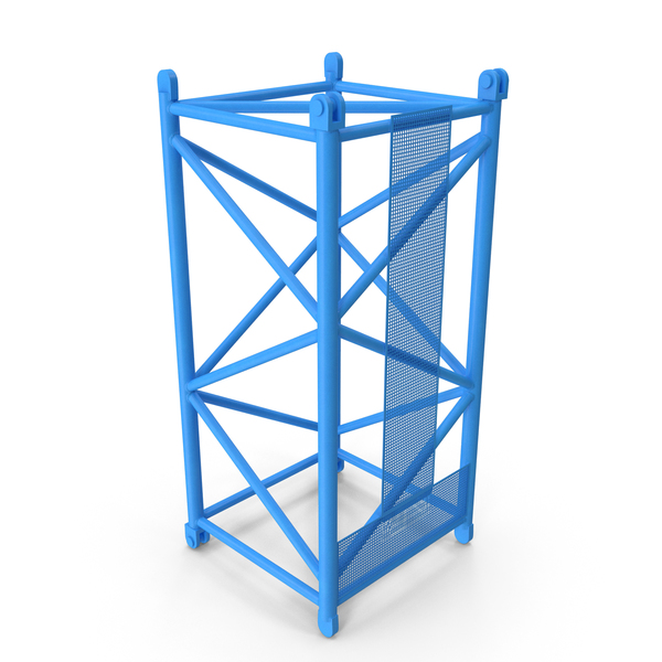 Tower: Crane S Intermediate Section 6m Blue PNG & PSD Images