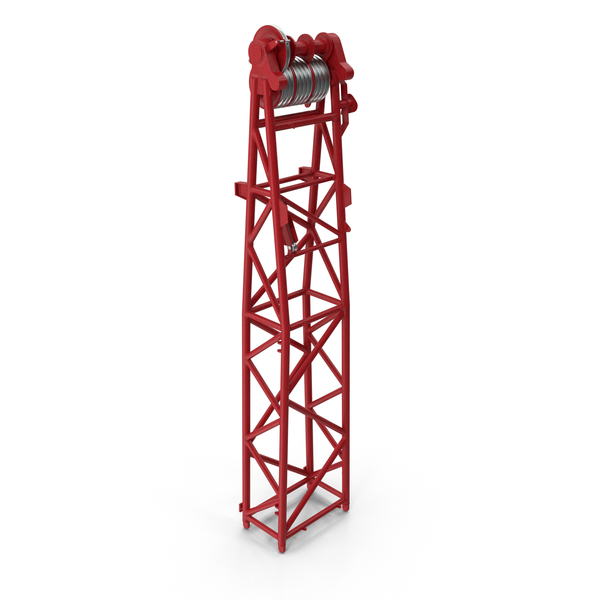 Tower: Crane WA Frame 1 Head Section Red PNG & PSD Images Tower: Crane WA Frame 1 Head Section Red PNG & PSD Images