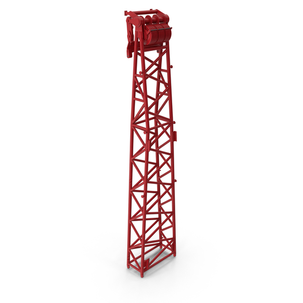 Tower: Crane WA Frame 2 Head Section Red PNG & PSD Images
