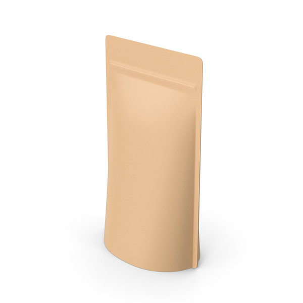 Food Container: Cream Stand Up Pouch PNG & PSD Images