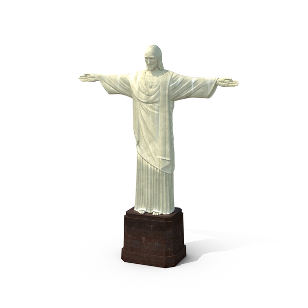 雕像：Cristo Redentor PNG和PSD图像