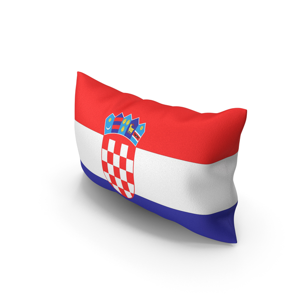 Flag: Croatia Country Pillow PNG & PSD Images Flag: Croatia Country Pillow PNG & PSD Images
