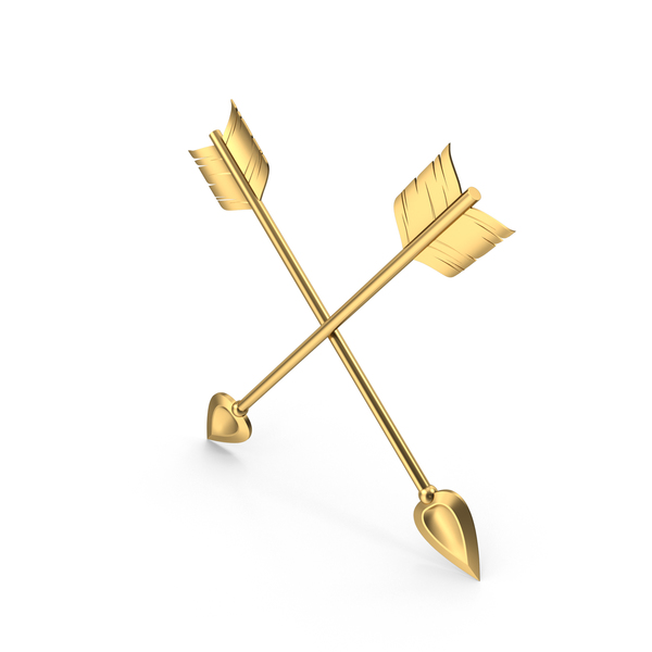 Directional Arrow: Cross Golden Arrows PNG & PSD Images Directional Arrow: Cross Golden Arrows PNG & PSD Images