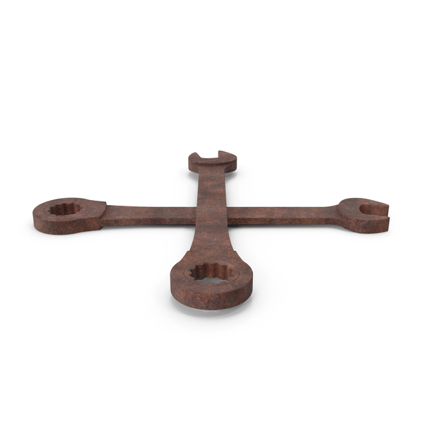 Wrench: Crossed Wrenches Rusty PNG & PSD Images