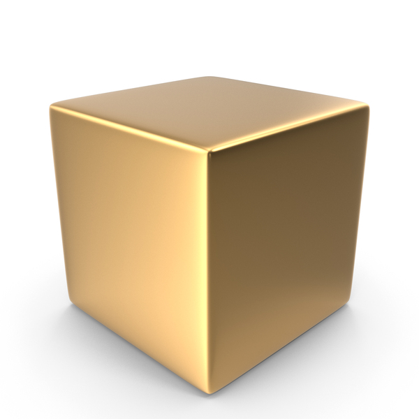 Cube Gold PNG Images & PSDs for Download | PixelSquid - S121583218