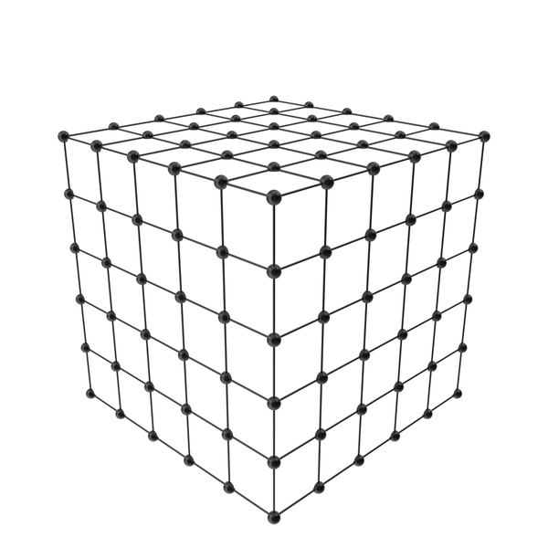 Cube Grid Patterned Black PNG Images & PSDs for Download | PixelSquid ...