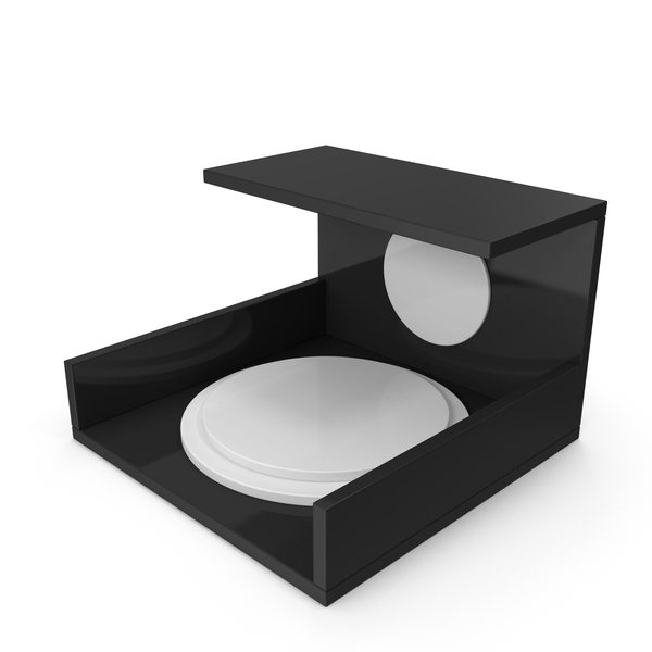 Cubic Closed Podium Black And White PNG & PSD Images