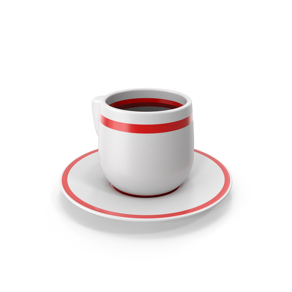 Cup Of Coffee On White Background PNG & PSD Images